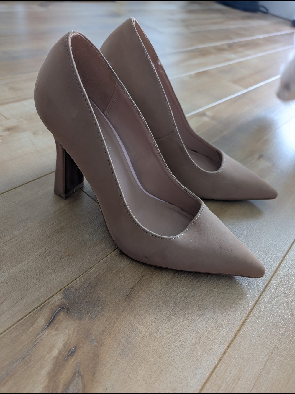 Call It Spring Nude Pointed-Toe Heels - Picture 2 of 5